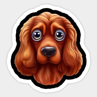 Barktacular Irish Setter Sticker